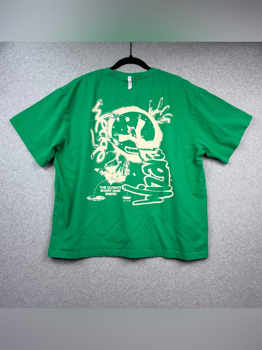Student Golf Wedge Wizard Green Graphic Streetwear T-shirt Men’s Size Large